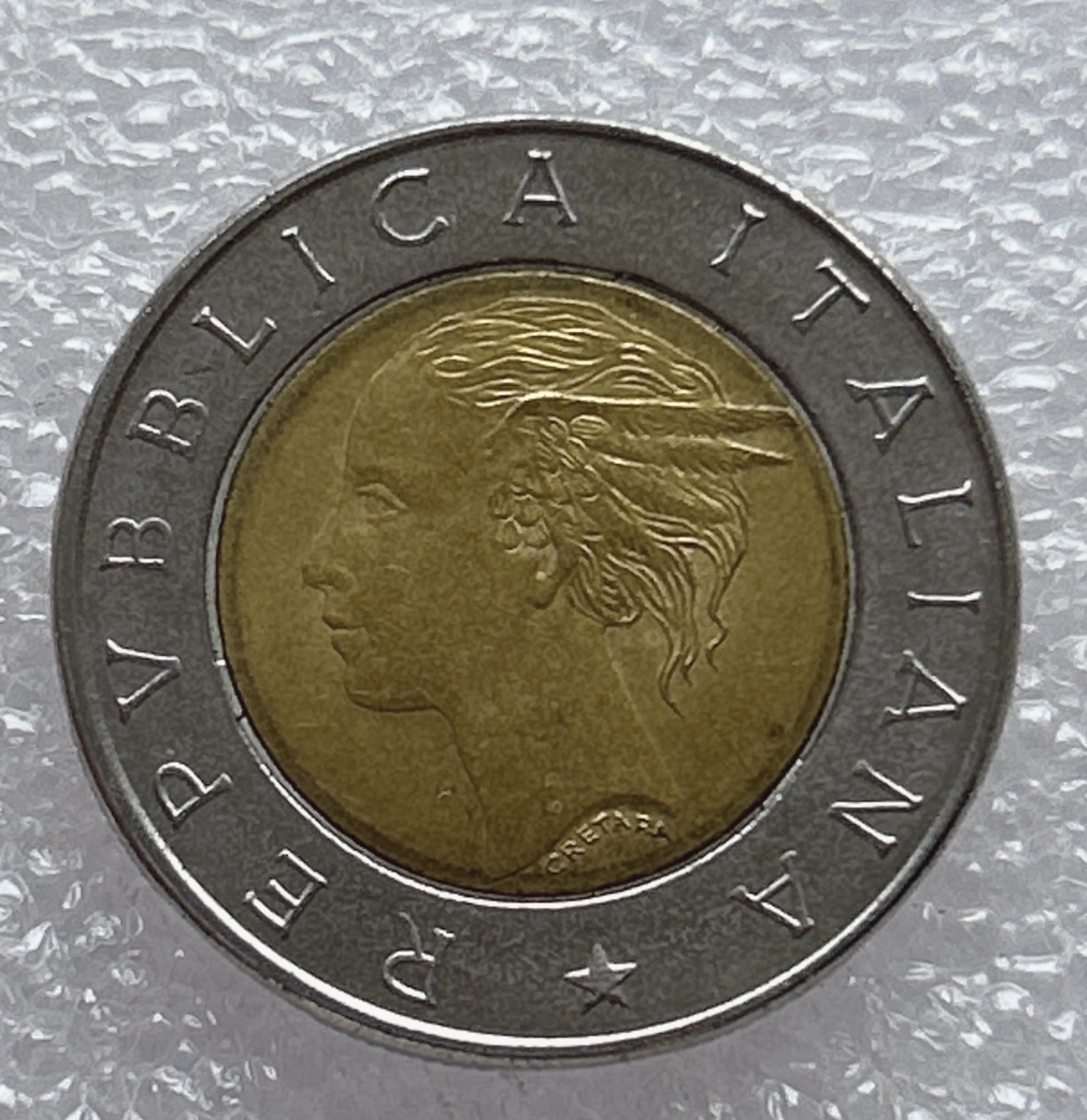 全场一元起拍 世界钱币散币场 第6期 1992年 意大利500里拉 双色币