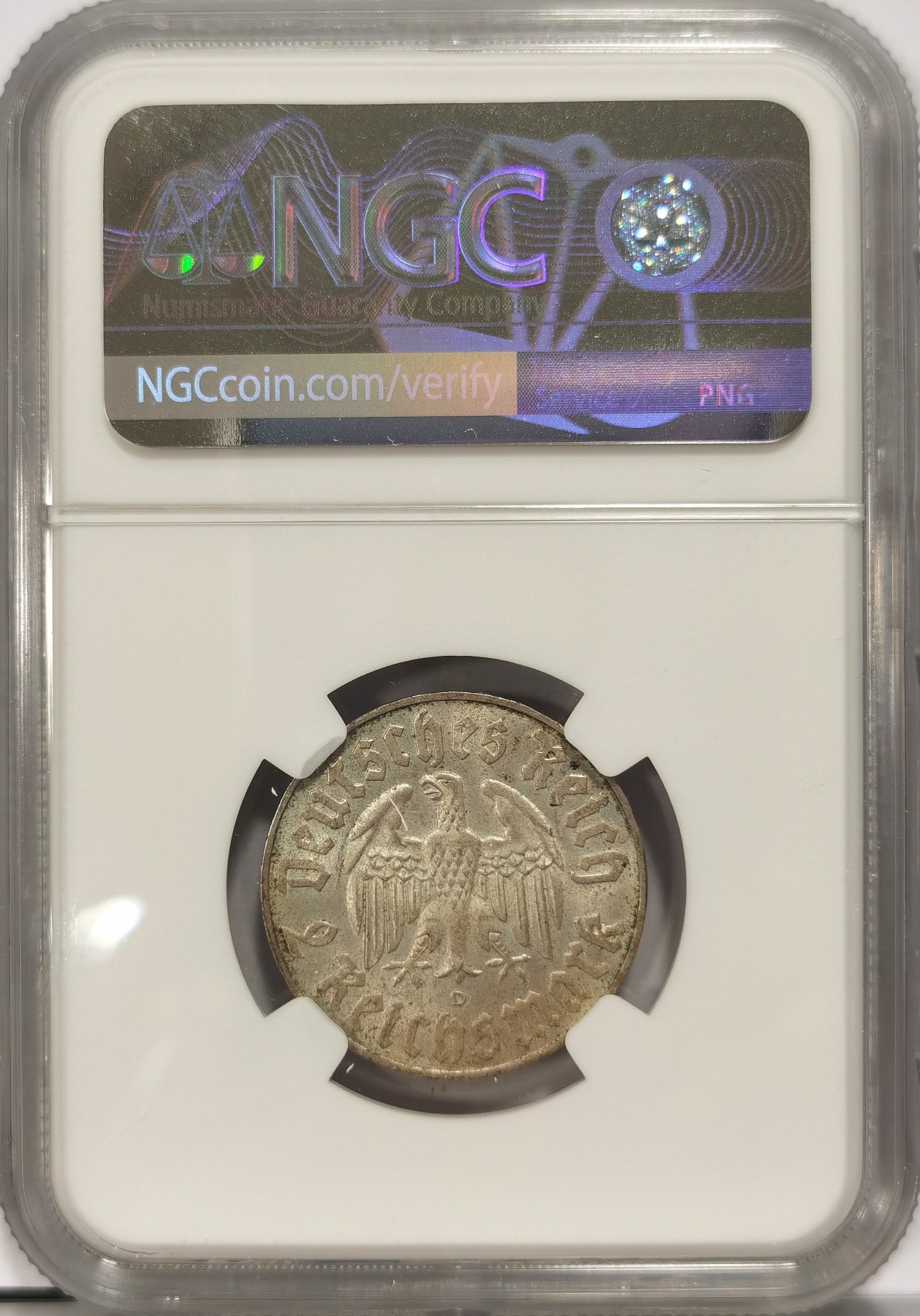 博洋堂世界钱币拍卖第034期（全场包邮） NGC MS64 1933年德国第三帝国马丁路德2马克纪念银币