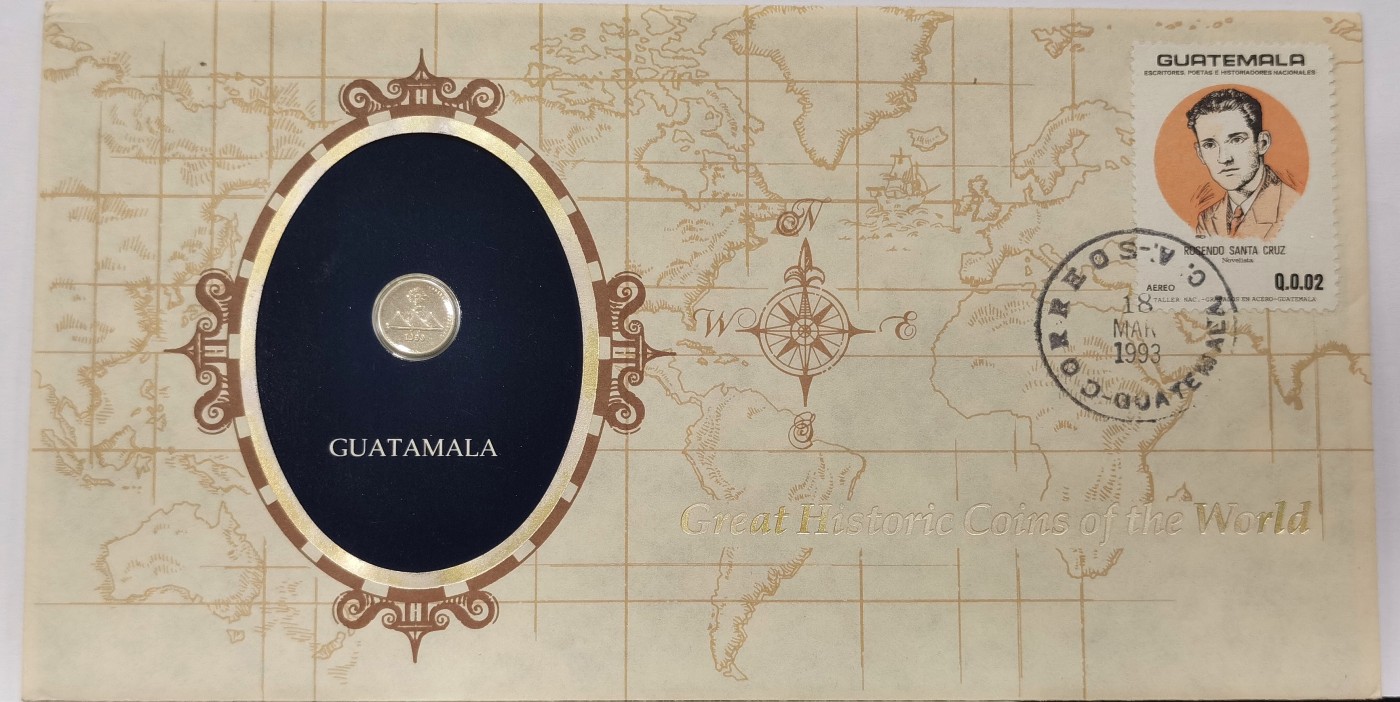 博洋堂世界钱币拍卖第034期（全场包邮） 危地马拉珍珠币 1890年1/4瑞尔 平常所能见到最小的银币 仅0.77克835银 边齿图案清晰 日本回流原封