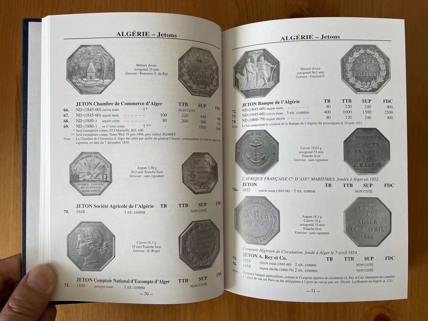 博洋堂世界钱币拍卖第034期（全场包邮） 法属殖民地硬币和代用币目录，全新，收录了近5000个品种，736页，近3000幅黑白插图