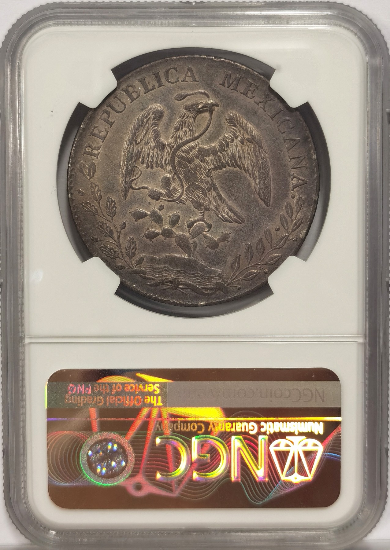 博洋堂世界钱币拍卖第034期（全场包邮） NGC AU55 墨西哥1892年AS ML版花边鹰洋，原汁原味