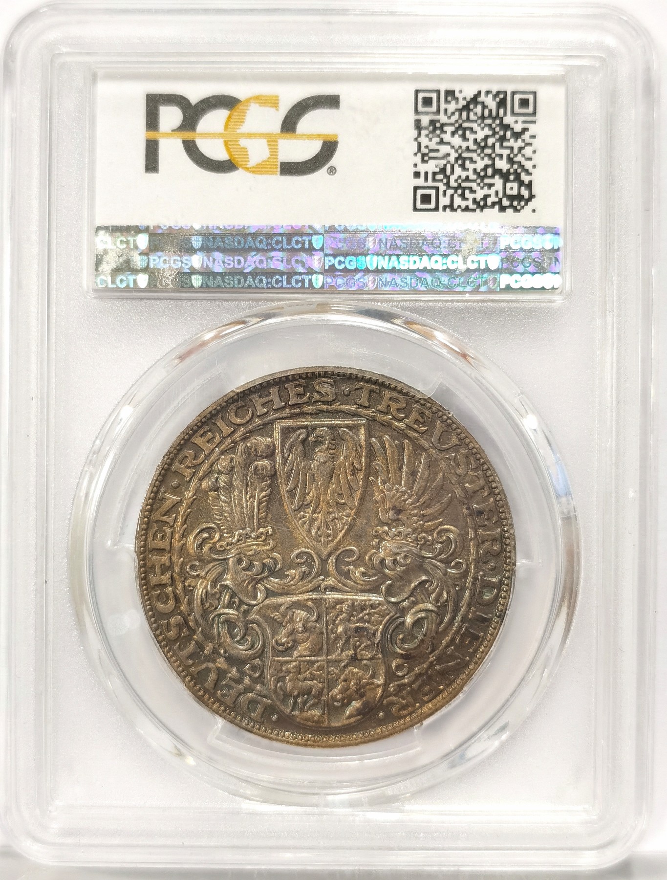 博洋堂世界钱币拍卖第034期（全场包邮） PCGS SP65 1927年德国兴登堡5马克币章 卡尔哥茨作品