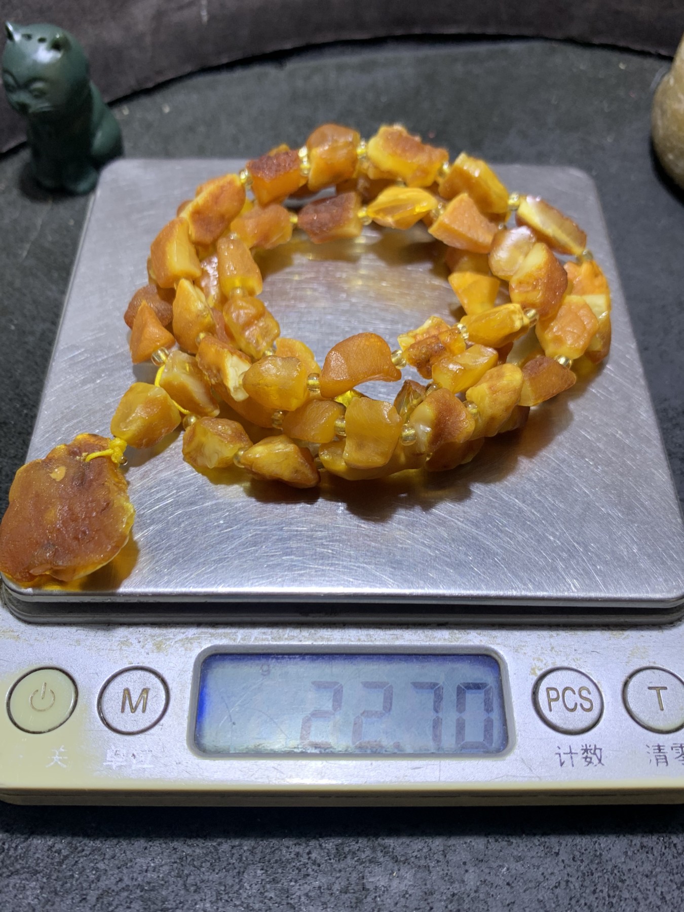 精美天然乌克兰蜜蜡随形原石项链1条！