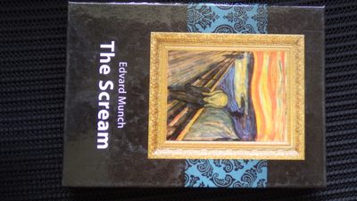 道一币馆币章第三场 - 原盒证精制 所罗门2014年爱德华·蒙克画作—呐喊 1元 方形镀银纪念币 约60克