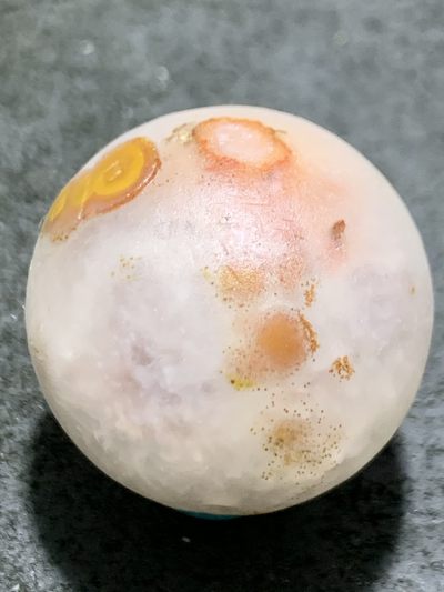 精美满冰飘亚光糖心料战国红玛瑙手工俏色巧雕金钱龟珠一颗！ 精美满冰飘亚光糖心料战国红玛瑙手工俏色巧雕金钱龟珠一颗！