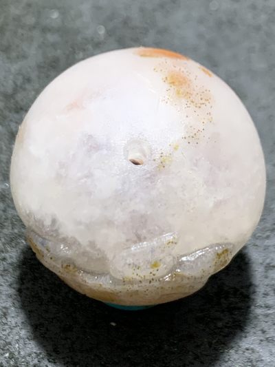 精美满冰飘亚光糖心料战国红玛瑙手工俏色巧雕金钱龟珠一颗！ 精美满冰飘亚光糖心料战国红玛瑙手工俏色巧雕金钱龟珠一颗！