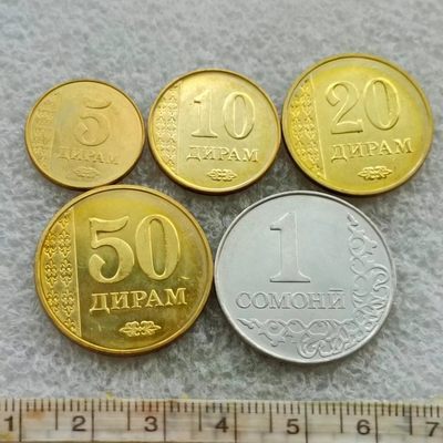 【淘币小摊】第一百四十拍  散币场 周三至周日 五连拍   满百包邮 - 塔吉克斯坦2011年5枚套