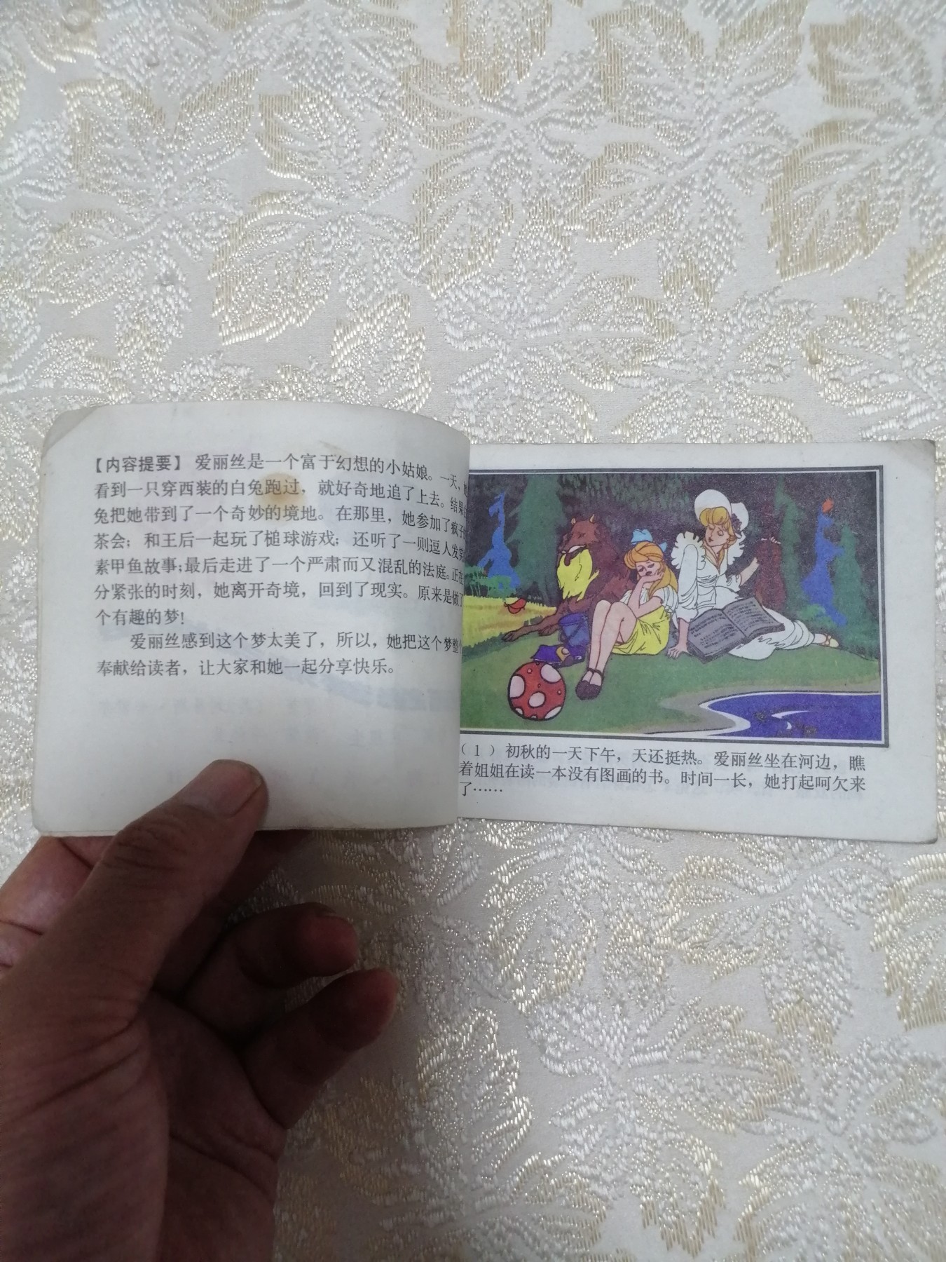 彩色连环画巜爱丽丝奇游梦境记》
