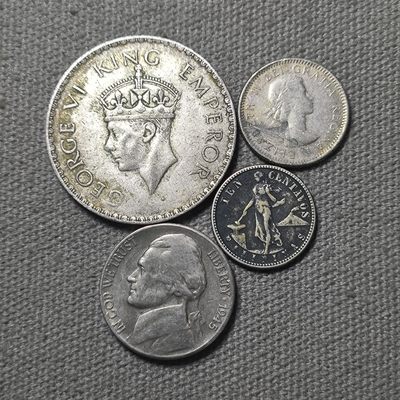 七十一期 七月第六拍 - 7.6.2银币一组，5美元为二战美分镍币