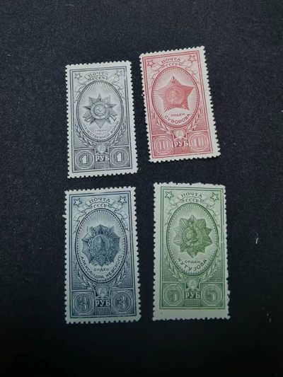 盛世勋华——号角文化勋章邮票专场拍卖第155期 - 苏联1944年发行 4全新票 苏联勋章 涅夫斯基/卫国战争/库图佐夫/苏沃洛夫