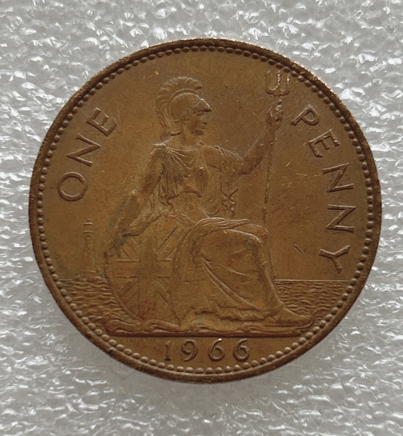 全场一元起拍 世界钱币散币场 第七期 英国女王伊丽莎白 1便士大铜币 早期60年代