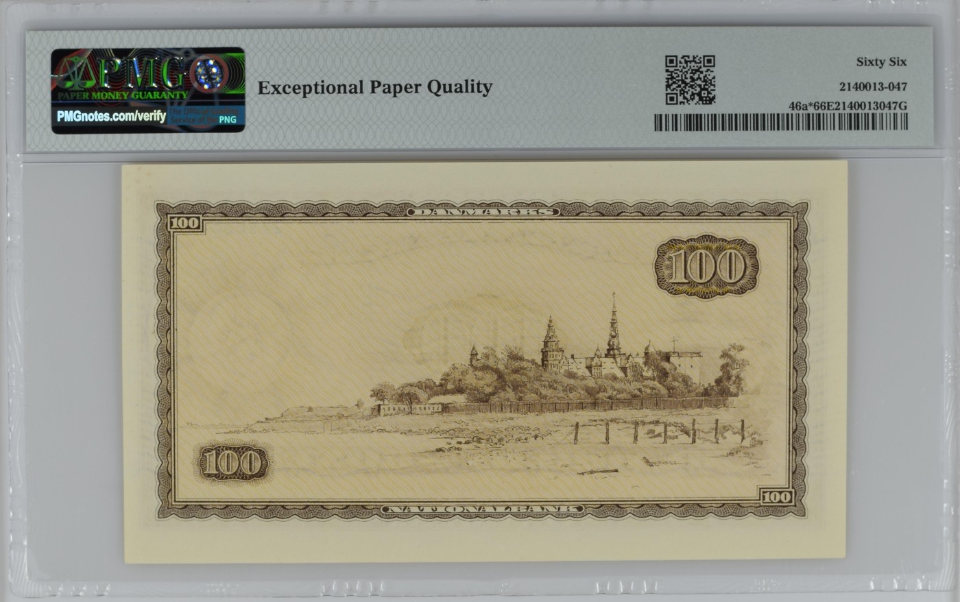 收藏联盟Quantum Auction 第274期拍卖 爱神维纳斯的故乡-塞浦路斯  丹麦国家银行1961年100克朗初版首发年补号 PMG66 冠军分 号码无4 物理学家奥斯特