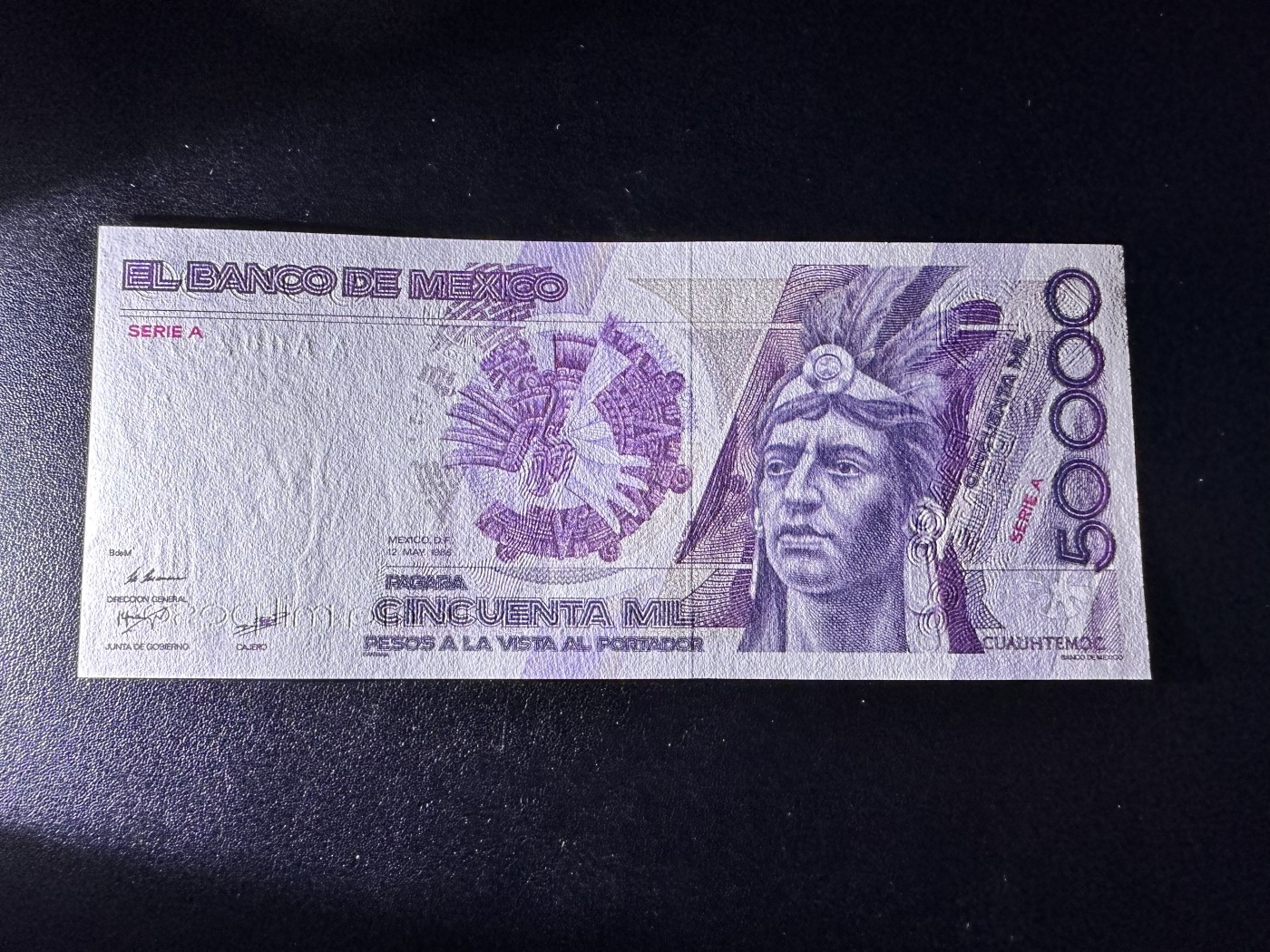 《外钞收藏家》第二百八十四期（连拍第一场） 50000比索纸币外国钱币1986年 全新