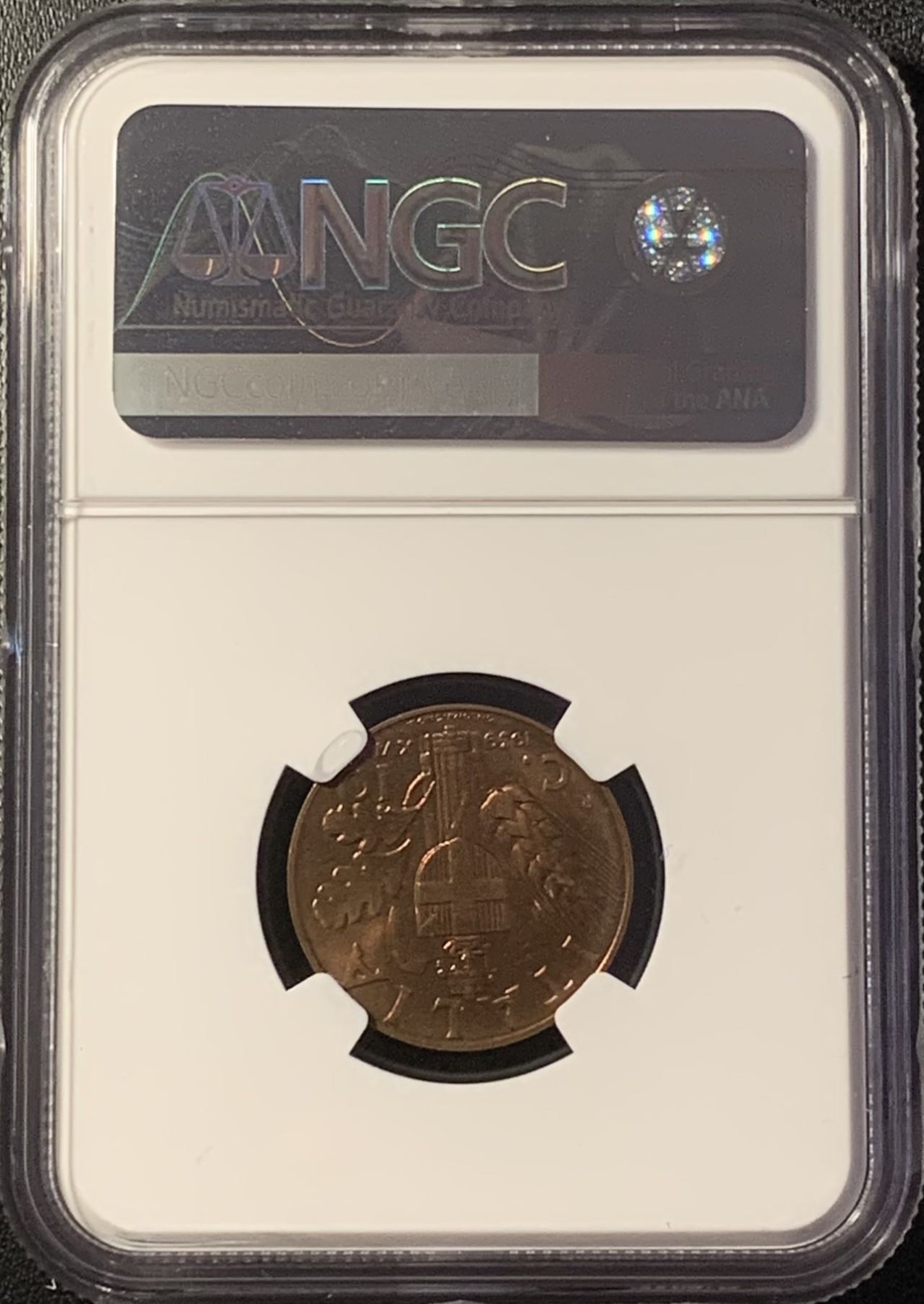紫瑗钱币——第288期拍卖 意大利 1939年 伊曼纽埃三世 10分 铜币 NGC MS65 RB