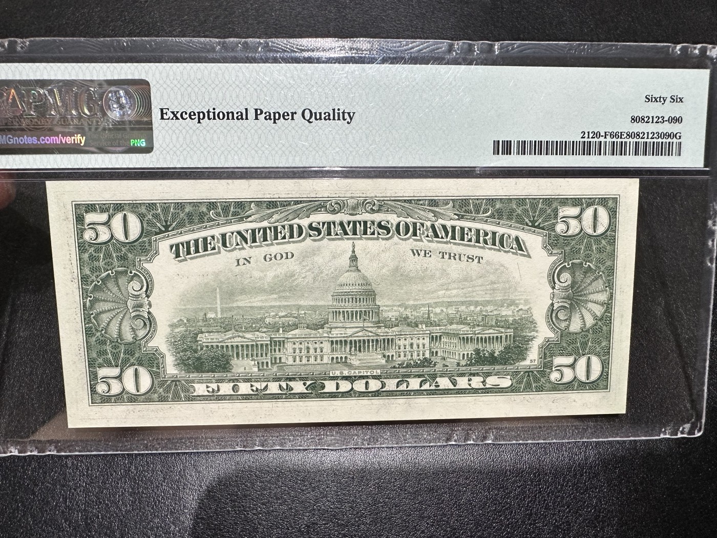 《外钞收藏家》第二百八十四期（连拍第一场） 1981年美国 50美元 PMG66