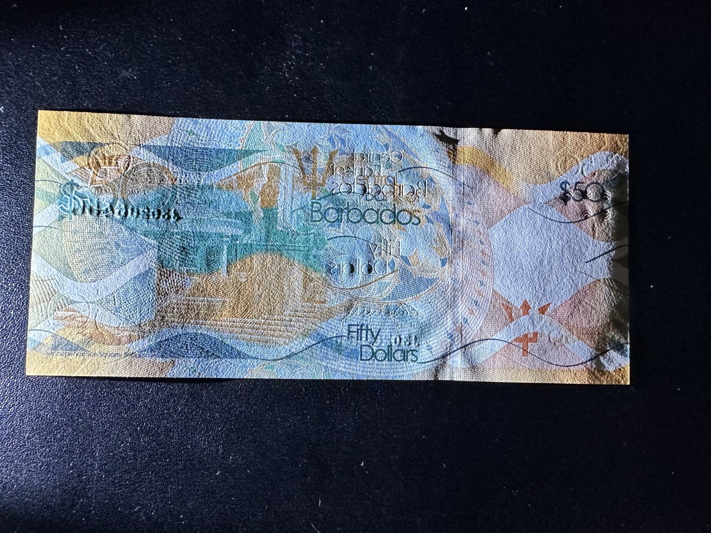 《外钞收藏家》第二百八十四期（连拍第一场） 巴巴多斯	50元纸币独立50周年纪念钞2016年 全新UNC