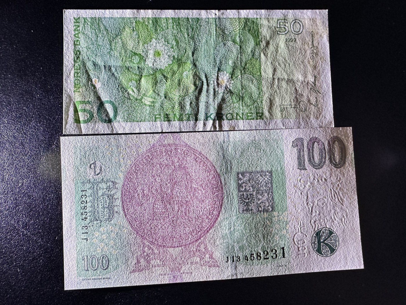 《外钞收藏家》第二百八十四期（连拍第一场） 捷克100全新+挪威50AU 两张一起