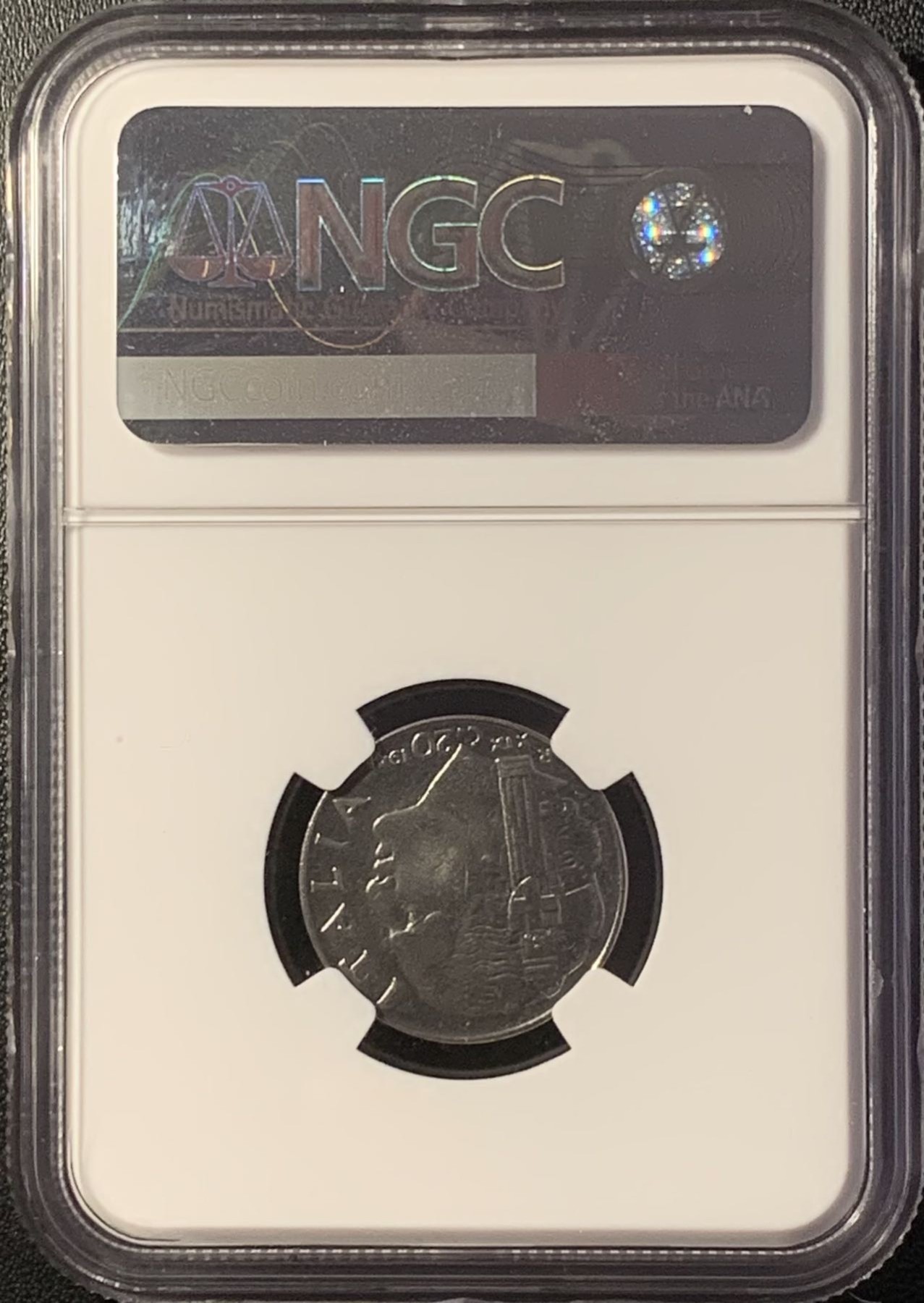 紫瑗钱币——第288期拍卖 【第一名】意大利 1941年 伊曼纽尔三世 20分 镍币 NGC MS66