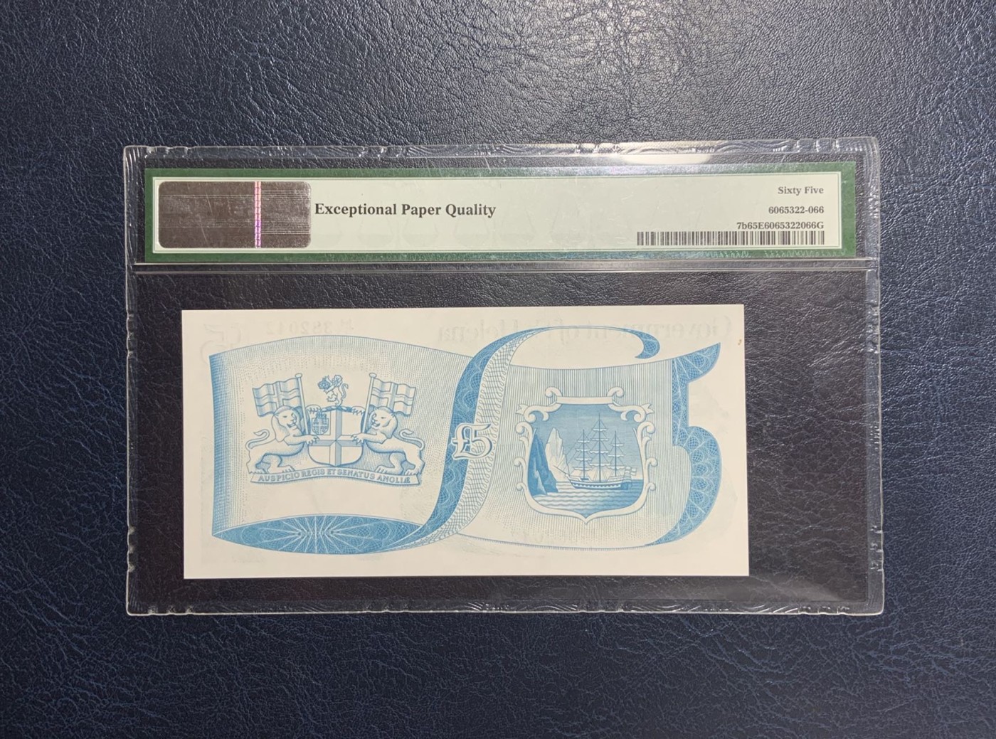 收藏联盟Quantum Auction 第274期拍卖 爱神维纳斯的故乡-塞浦路斯 圣赫勒拿岛1981年5镑 PMG65 