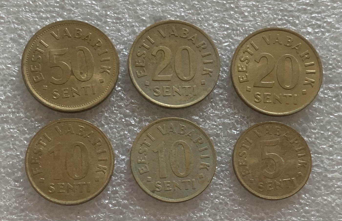 瓶子🏺散币纸币第2期  爱沙尼亚6枚