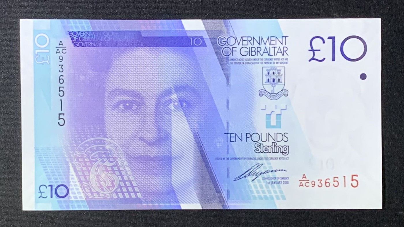 紫瑗钱币——第289期拍卖——纸币场 直布罗陀 2010年 伊丽莎白二世 10磅 UNC