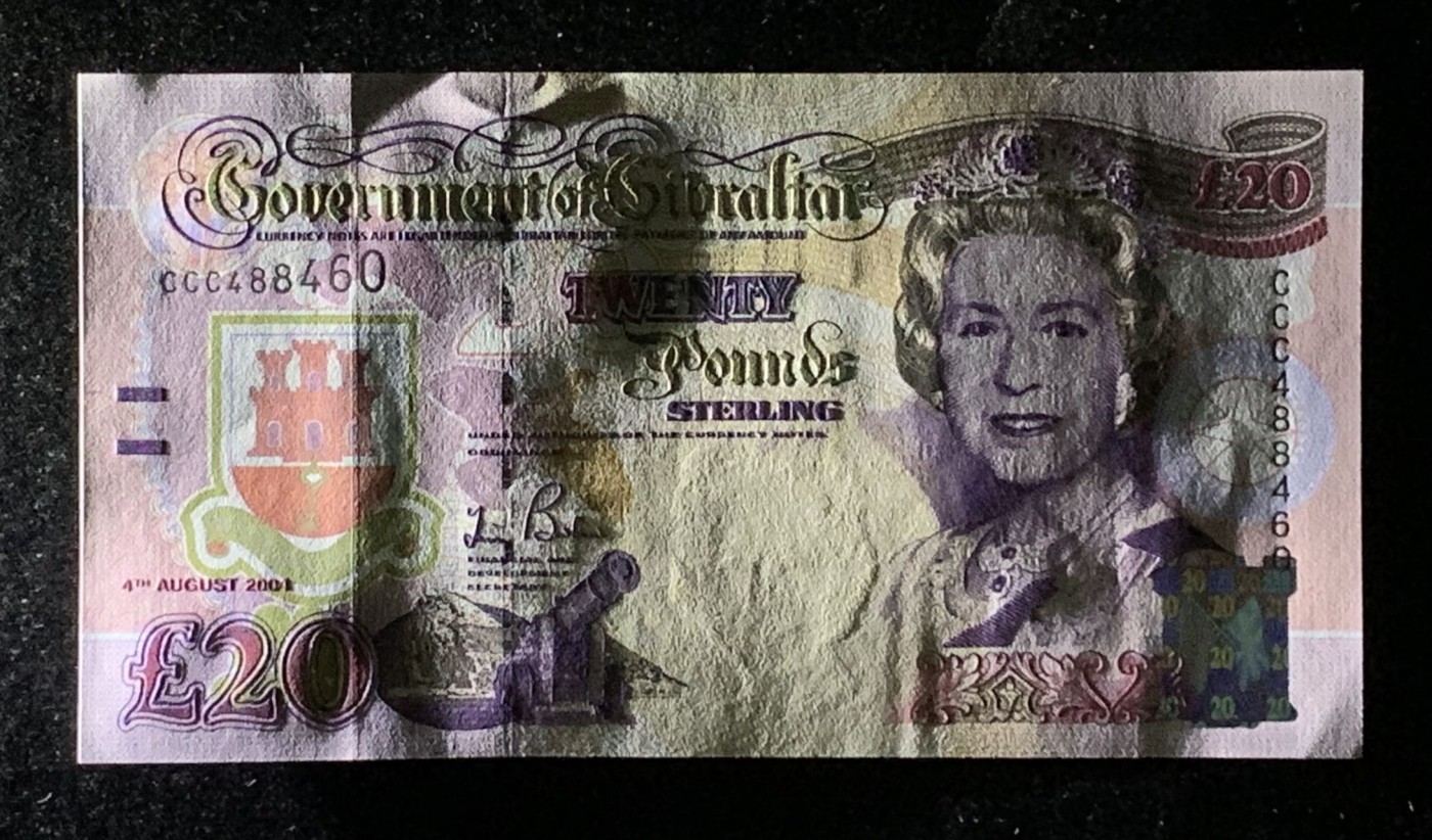 紫瑗钱币——第289期拍卖——纸币场 直布罗陀 2004年 伊丽莎白二世 占领直布罗陀300周年 纪念钞 20磅 UNC