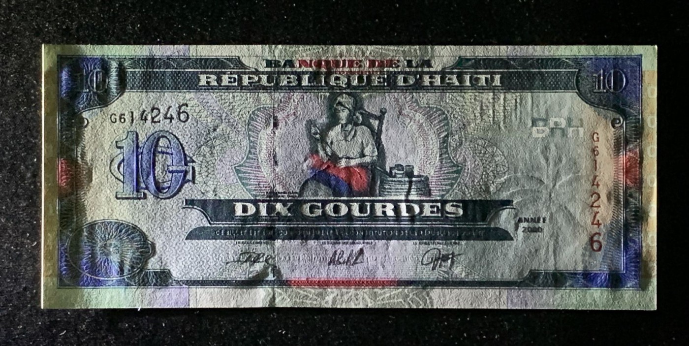 紫瑗钱币——第306期拍卖 海地 2000年 织布的少女 10古德 UNC