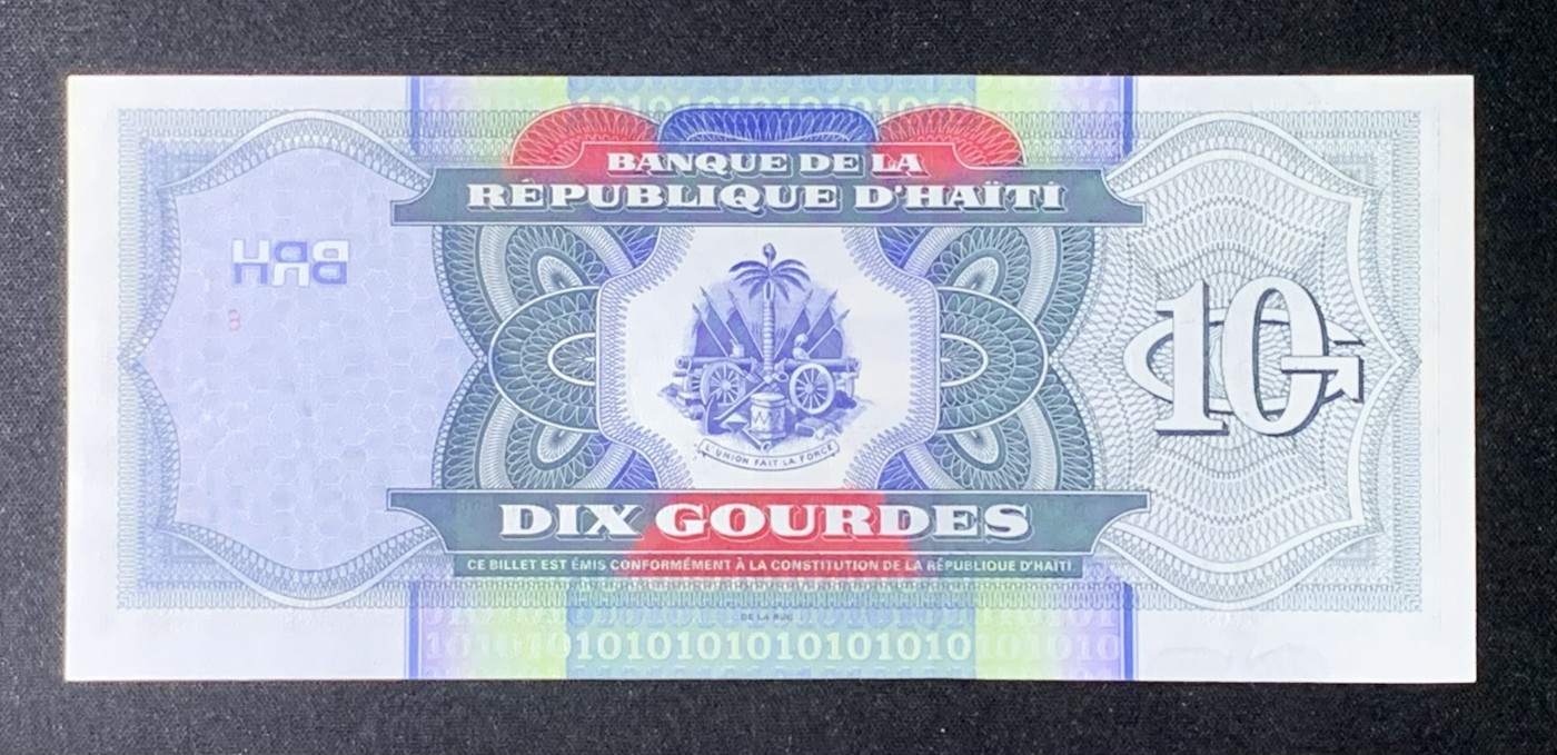 紫瑗钱币——第306期拍卖 海地 2000年 织布的少女 10古德 UNC