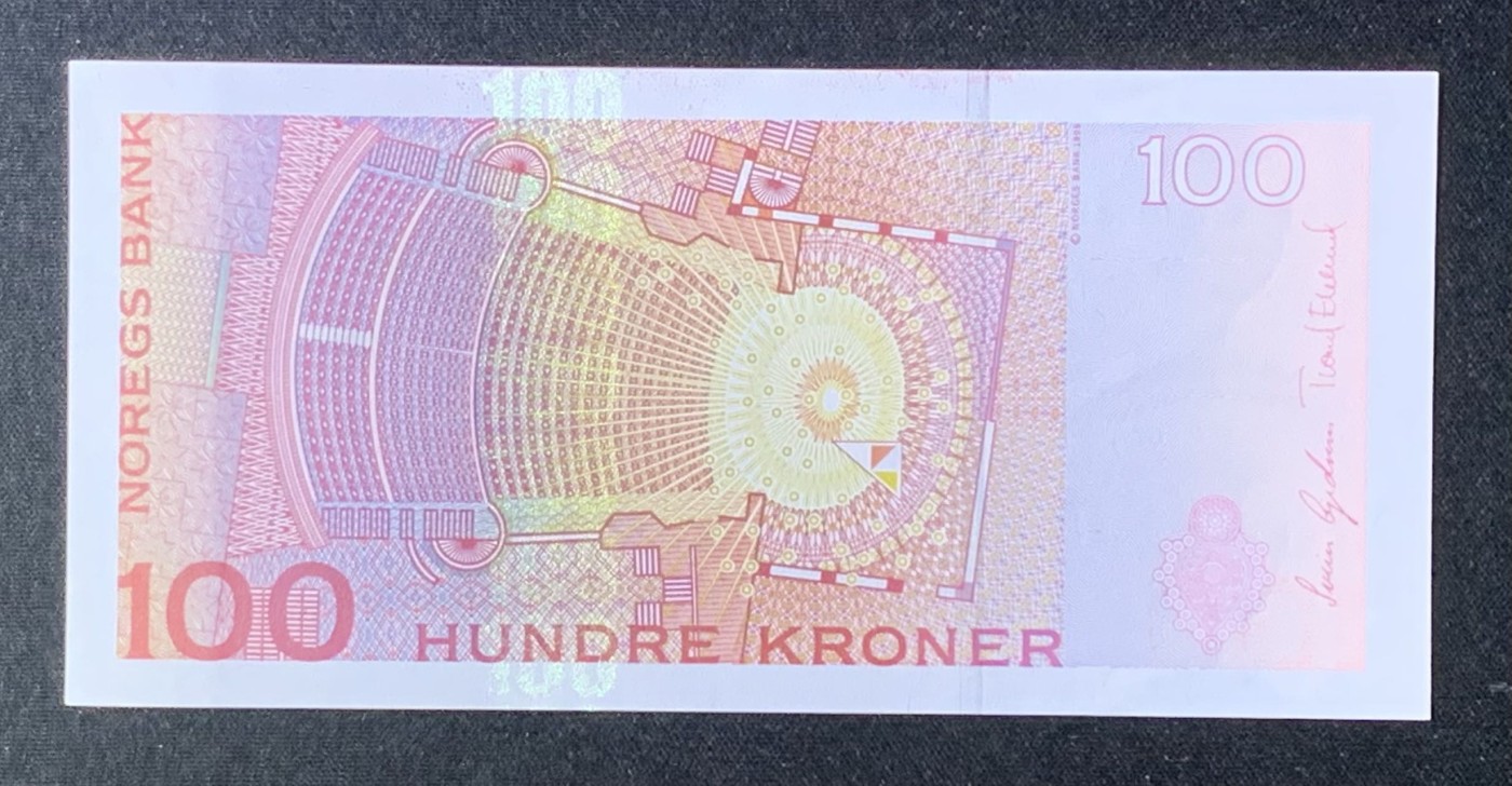 紫瑗钱币——第289期拍卖——纸币场 挪威 2006年 齐尔丝腾·芙拉格斯塔特 100克朗 UNC