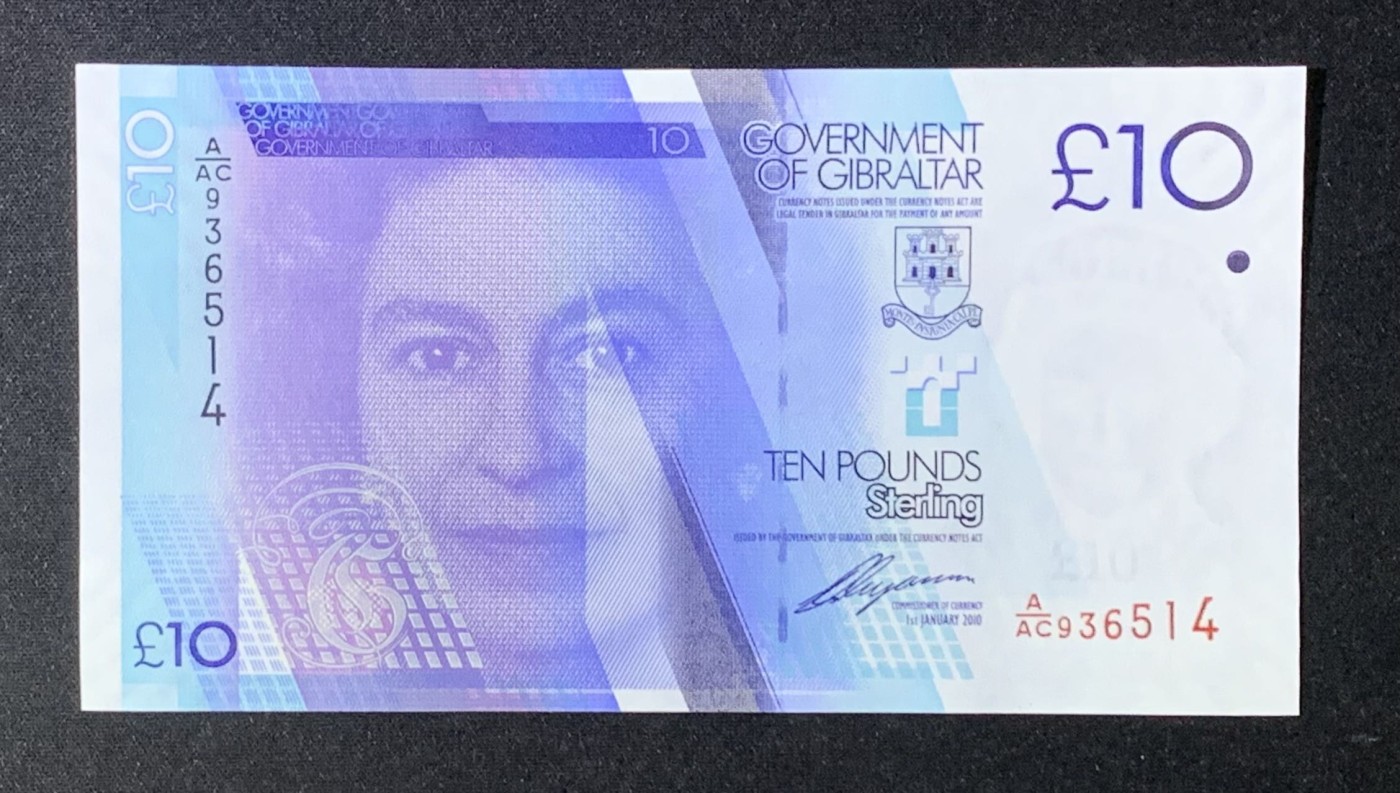 紫瑗钱币——第289期拍卖——纸币场 直布罗陀 2010年 伊丽莎白二世 10磅 UNC