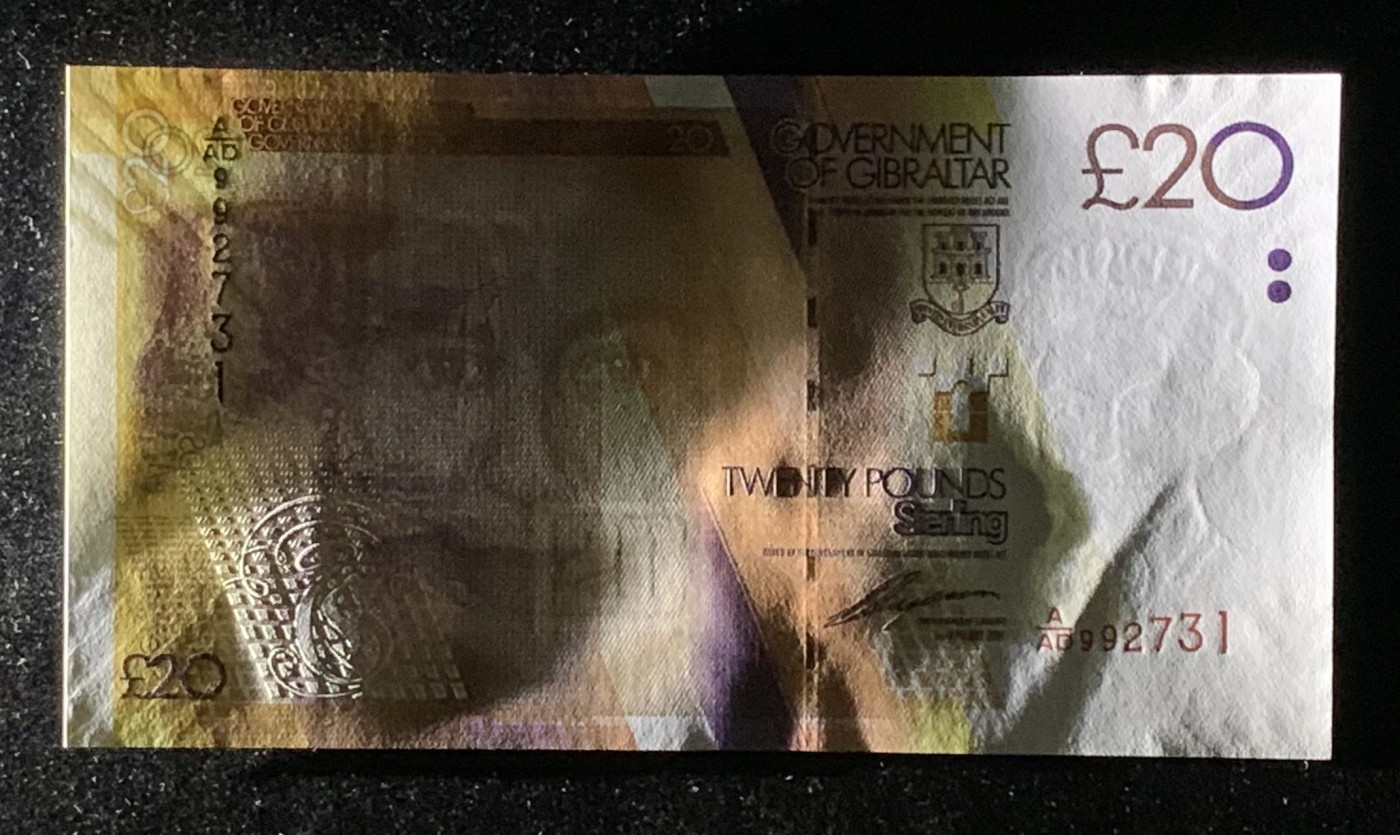 紫瑗钱币——第289期拍卖——纸币场 直布罗陀 2010年 伊丽莎白二世 20磅 UNC