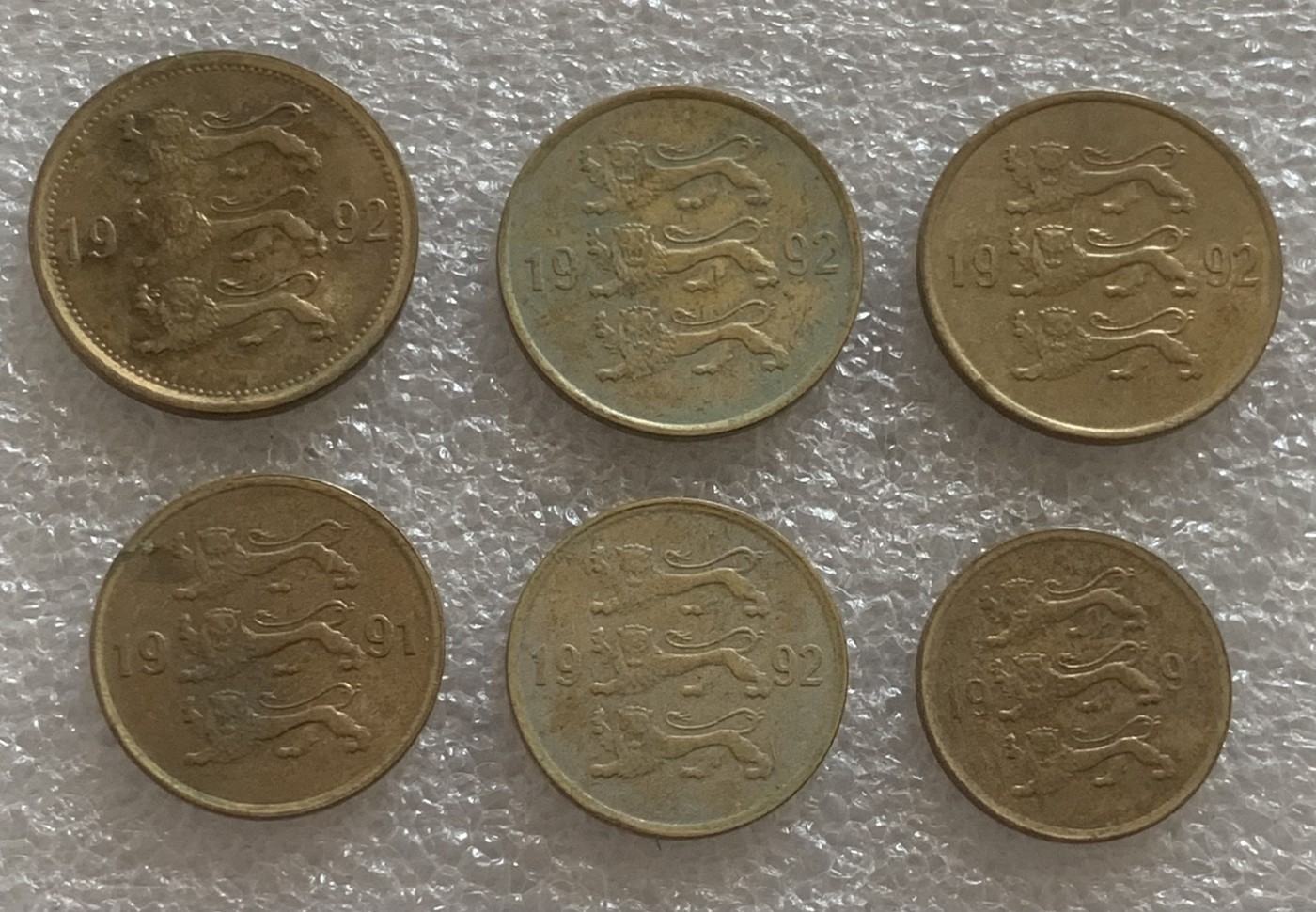 瓶子🏺散币纸币第2期  爱沙尼亚6枚