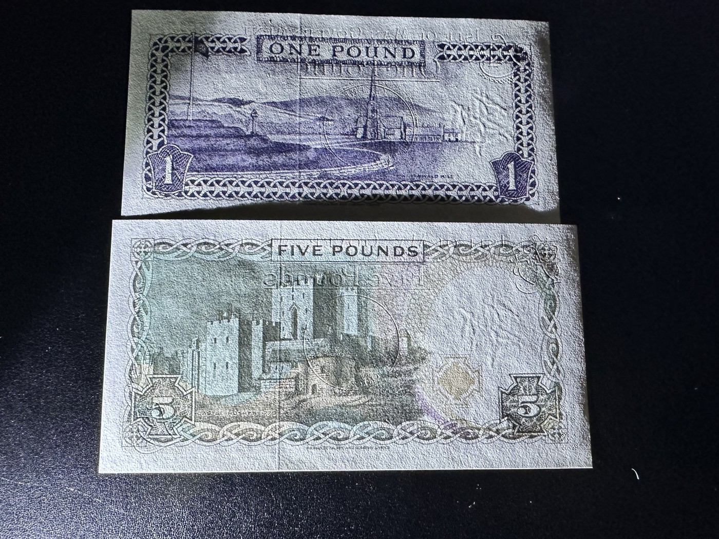 《外钞收藏家》第二百八十五期（连拍第二场）英国及英属专场 马恩岛1-5镑 全新