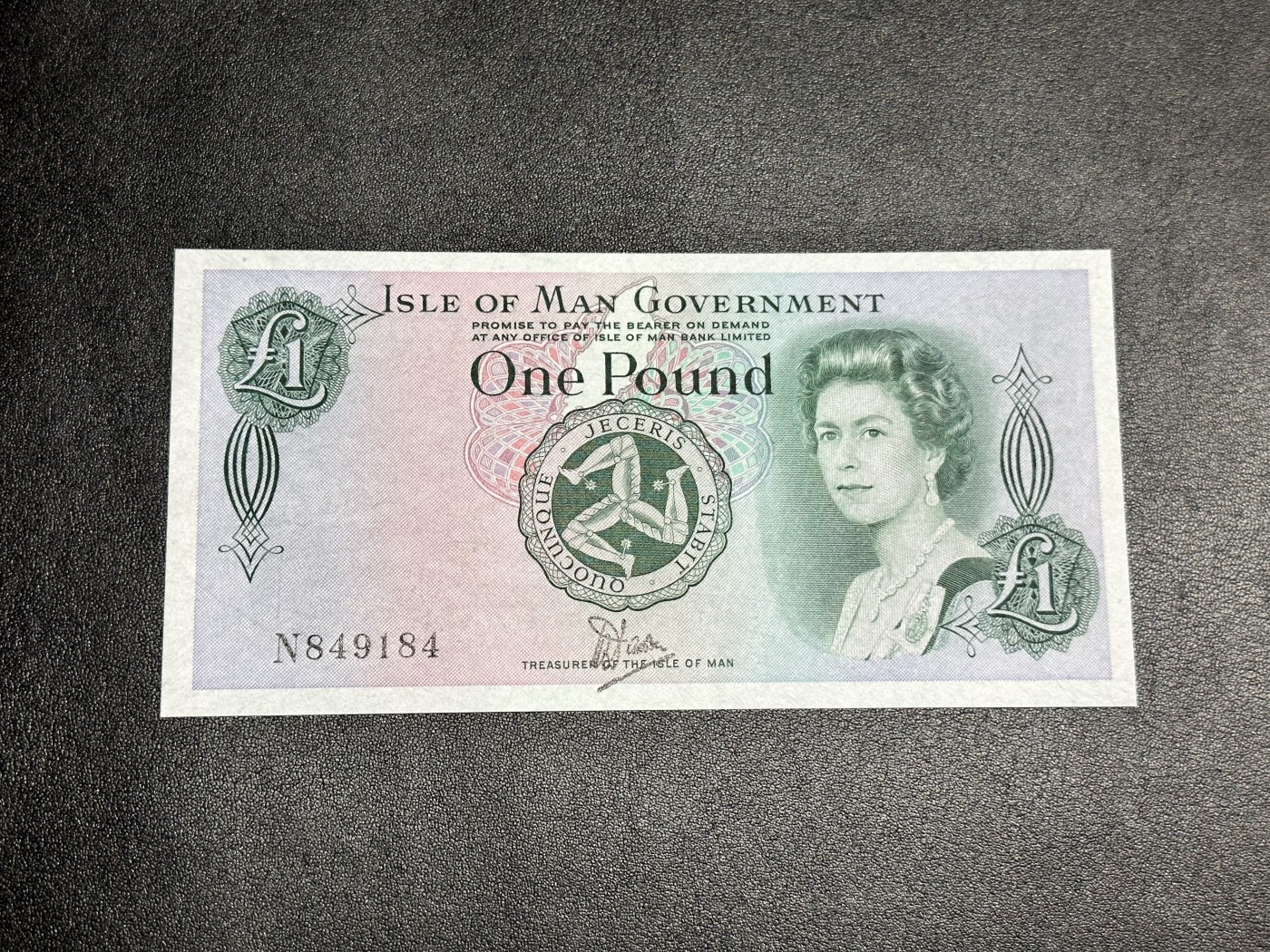 《外钞收藏家》第二百八十五期（连拍第二场）英国及英属专场 马恩岛1镑塑料钞 全新