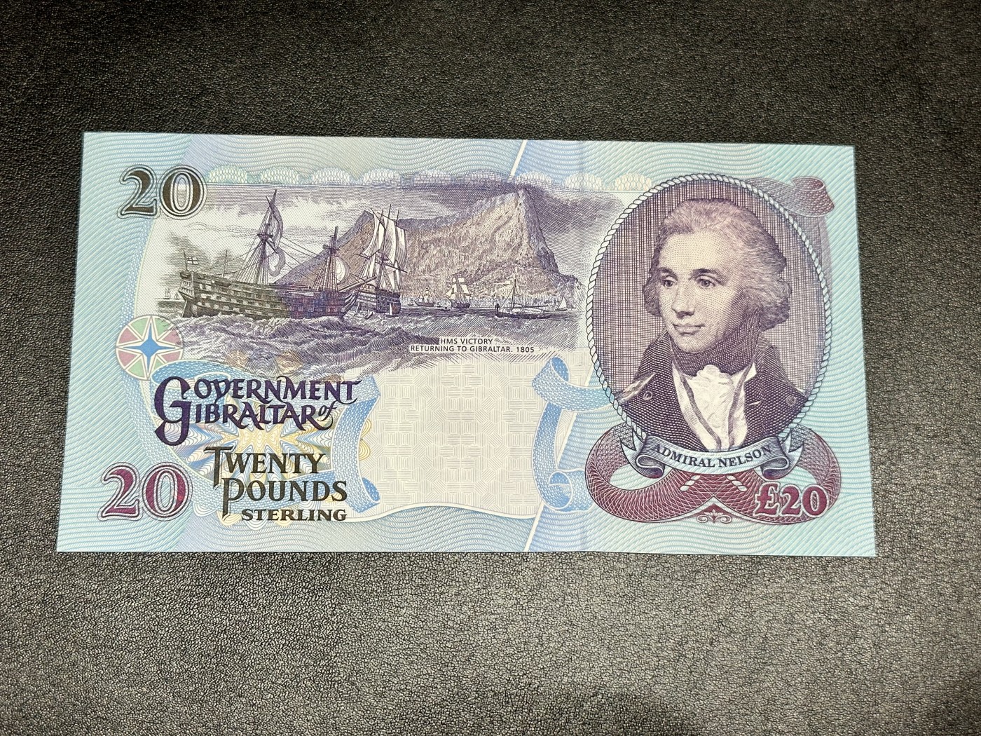 《外钞收藏家》第二百八十五期（连拍第二场）英国及英属专场 直布罗陀20镑 AA冠 全新