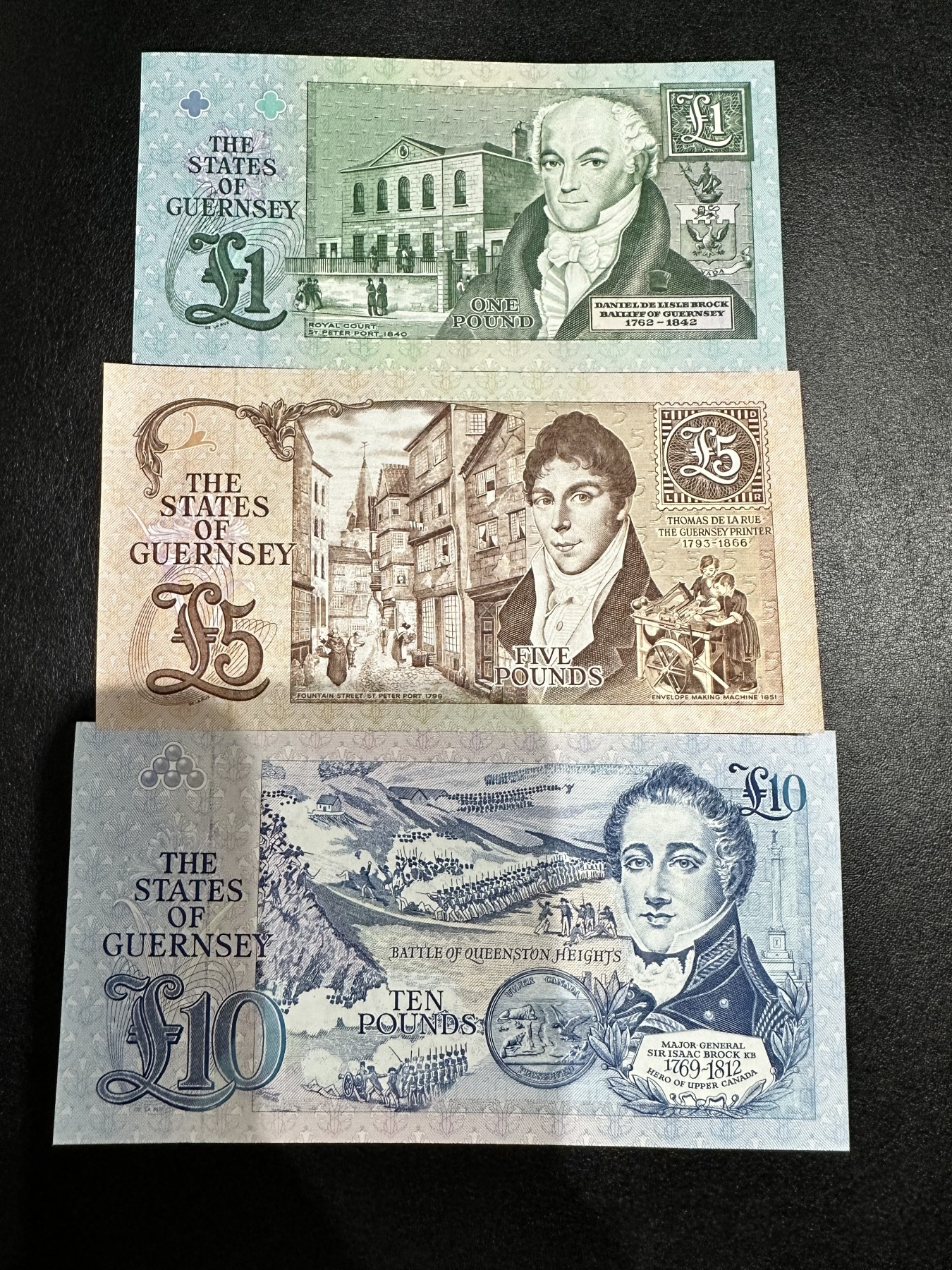 《外钞收藏家》第二百八十五期（连拍第二场）英国及英属专场 格恩西1990年-1991年1-5-10镑，小套3枚  全新