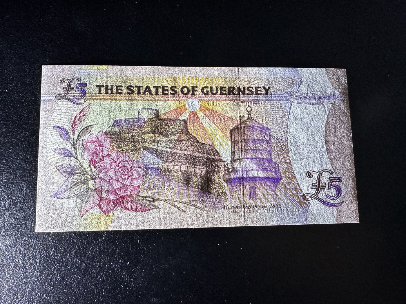 《外钞收藏家》第二百八十五期（连拍第二场）英国及英属专场 格恩西1996年5镑，B冠188号券  全新靓号