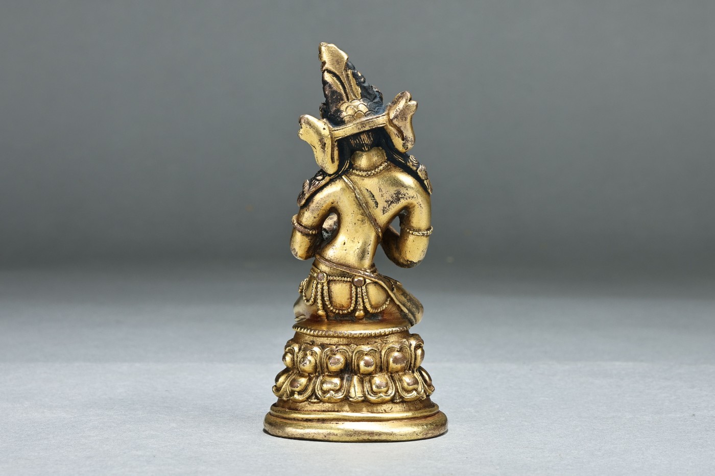 承乾2023春季文物拍卖会 - 锦灰宝星专场 清代 铜鎏金金刚萨埵 铜 9.5cm
