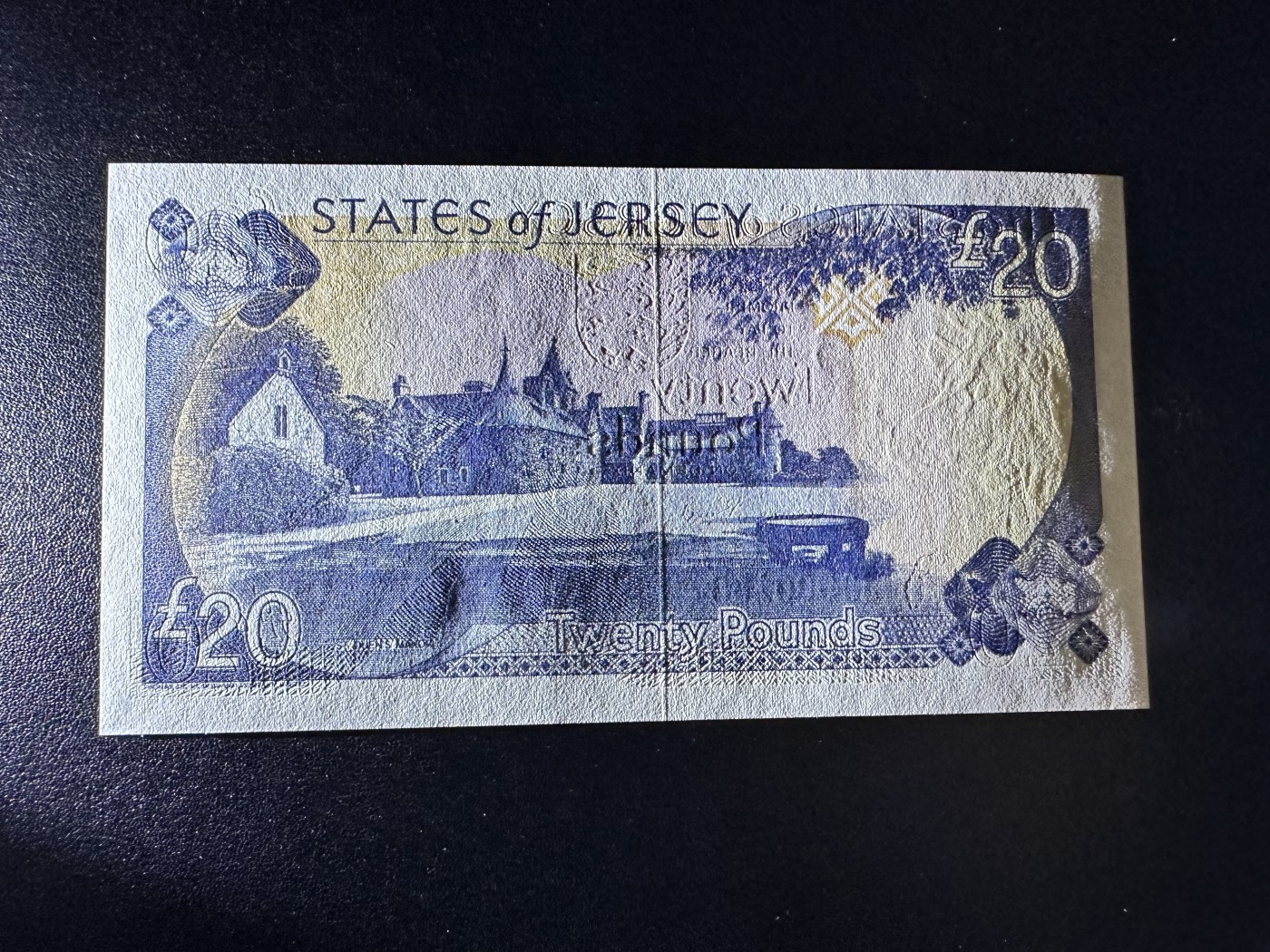 《外钞收藏家》第二百八十五期（连拍第二场）英国及英属专场 泽西岛1993年20镑，JC180号券 全新靓号