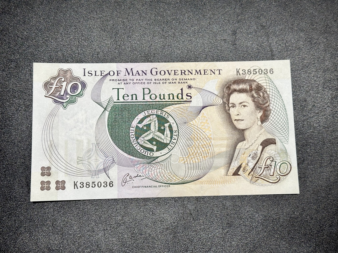 《外钞收藏家》第二百八十五期（连拍第二场）英国及英属专场 马恩岛10镑 全新 无47