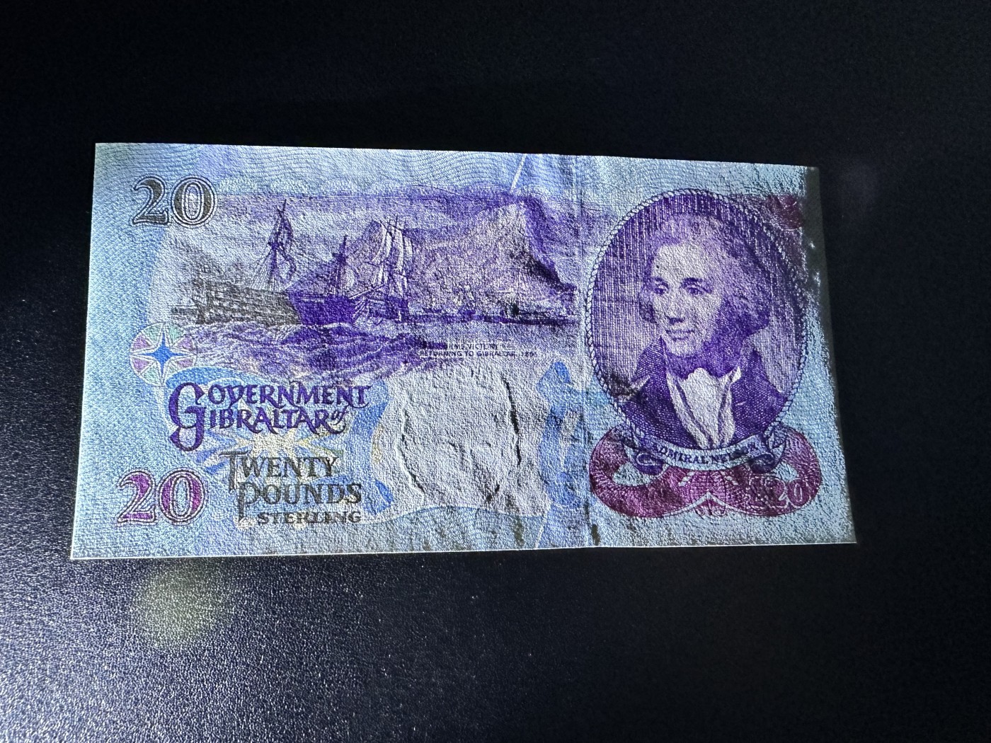 《外钞收藏家》第二百八十五期（连拍第二场）英国及英属专场 直布罗陀20镑 AA冠 全新