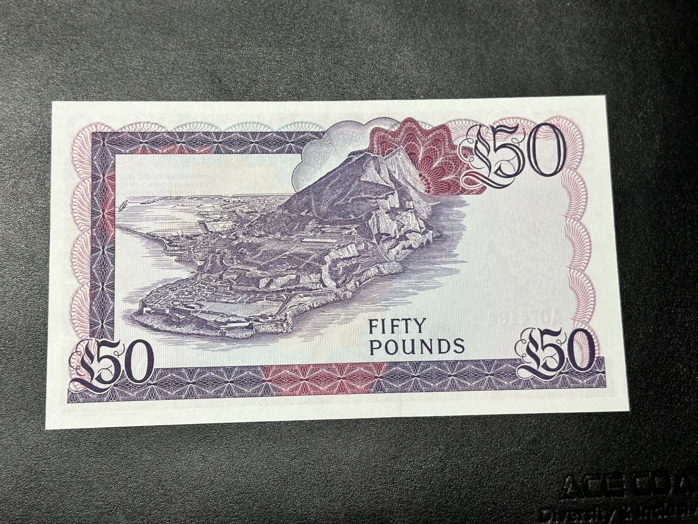 《外钞收藏家》第二百八十五期（连拍第二场）英国及英属专场 直布罗陀50镑 A冠 全新