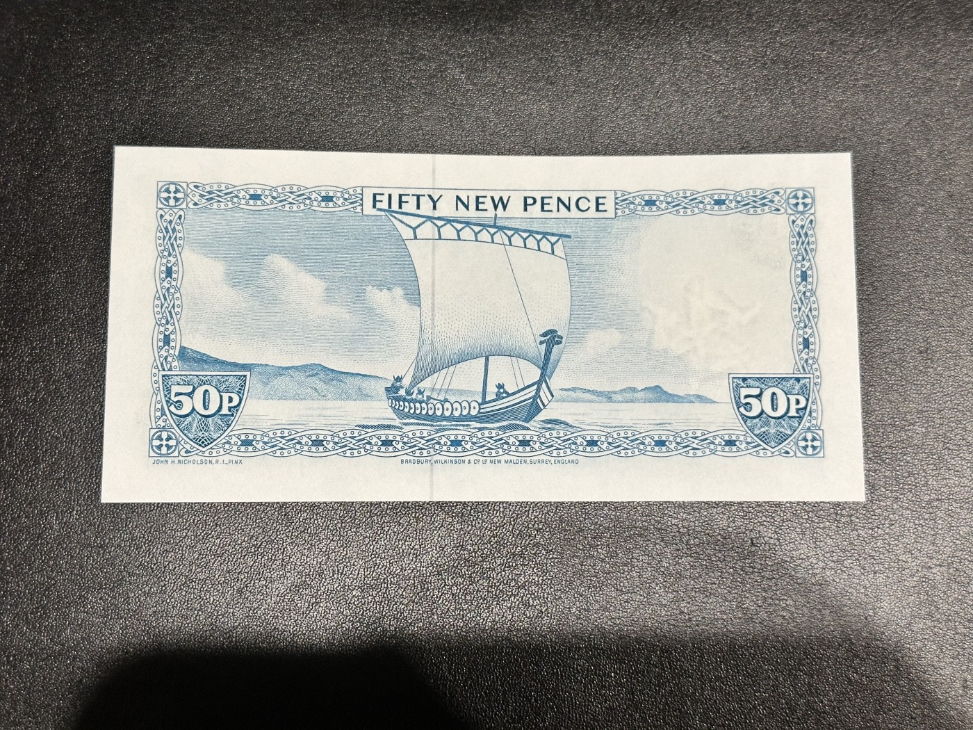 《外钞收藏家》第二百八十五期（连拍第二场）英国及英属专场 马恩岛50便士 全新