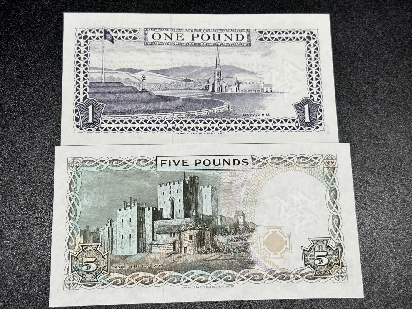 《外钞收藏家》第二百八十五期（连拍第二场）英国及英属专场 马恩岛1-5镑 全新