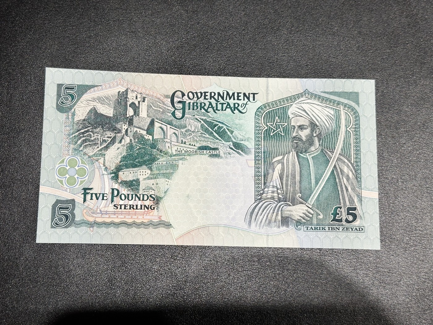 《外钞收藏家》第二百八十五期（连拍第二场）英国及英属专场 直布罗陀5镑 AA冠 全新