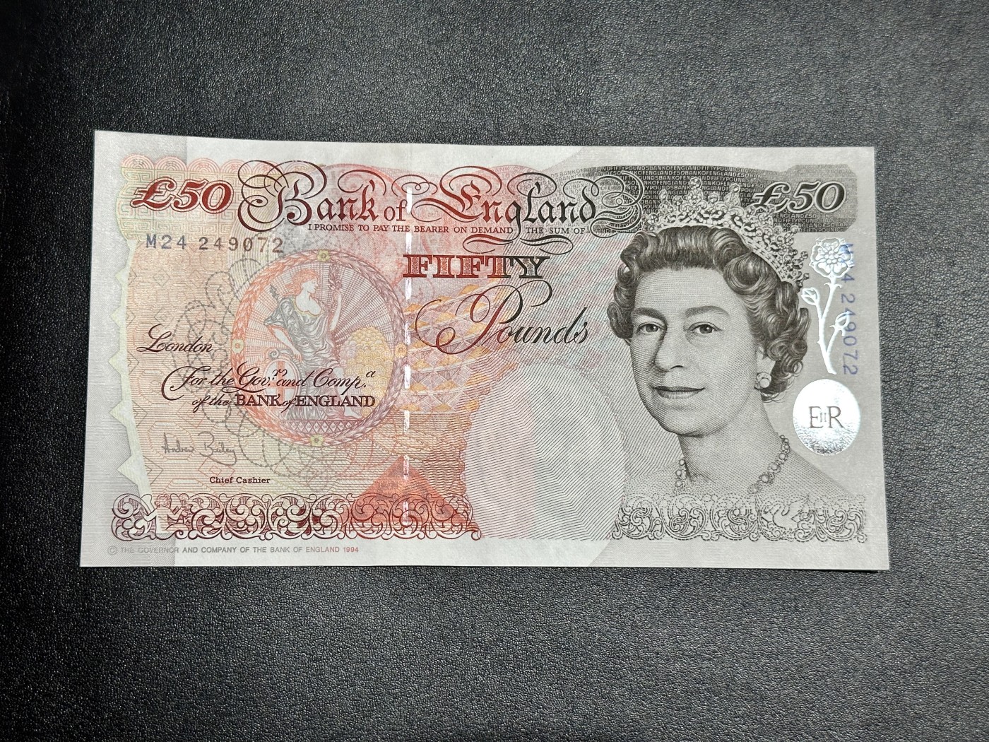 《外钞收藏家》第二百八十五期（连拍第二场）英国及英属专场 英国1994霍布伦50英镑 全新