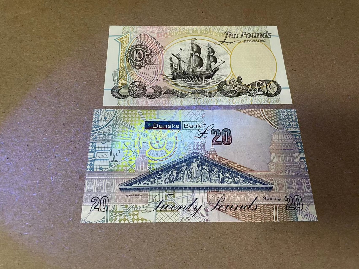 【Blue Auction】✨世界纸币精拍第347期——周日畅拍场【精】 【一组2张】北爱尔兰 1998/2016年 10-20镑 全新UNC