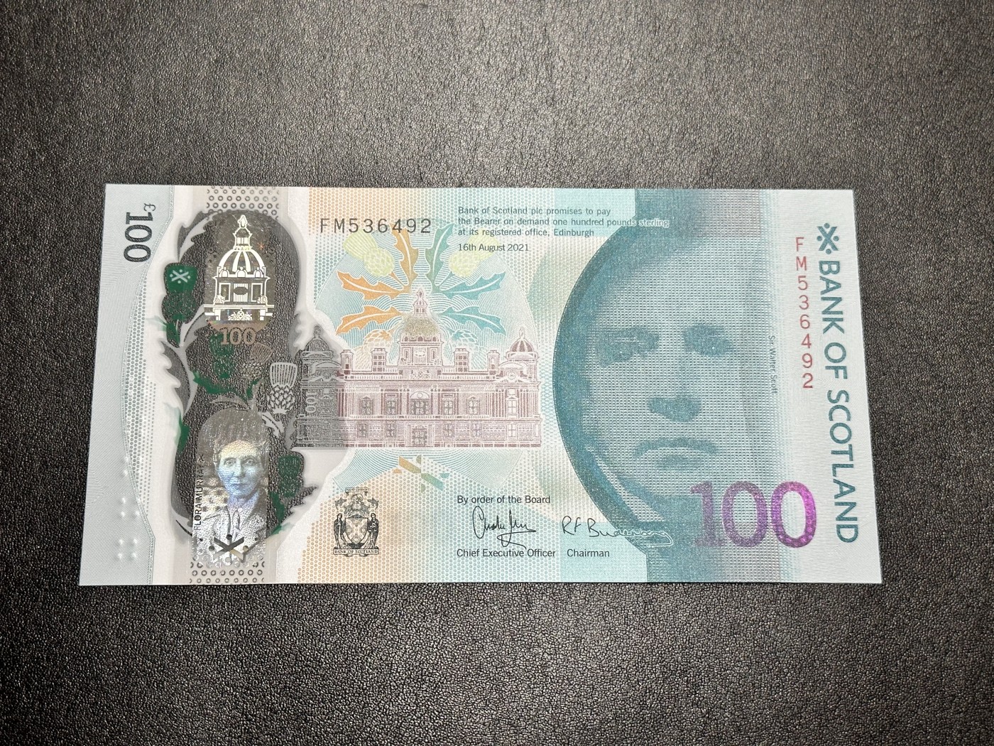 《外钞收藏家》第二百八十六期（连拍第三场） 2021年苏格兰银行100镑 全新UNC