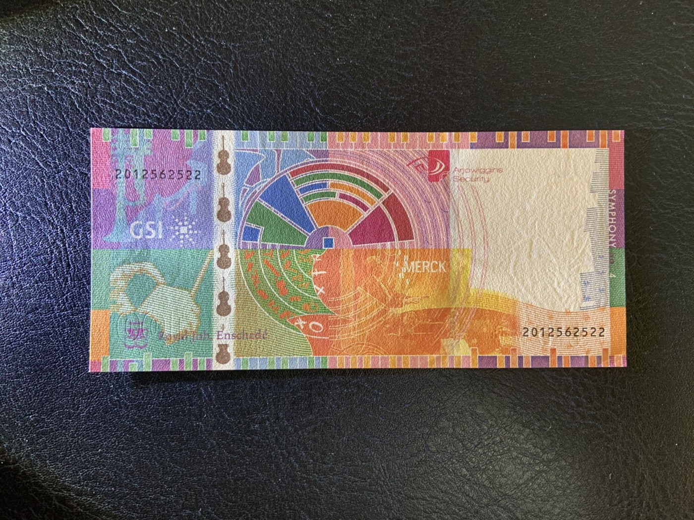收藏联盟Quantum Auction 第275期拍卖  荷兰2012年皇家约翰印钞公司(JEZ)贝多芬纪念测试钞 品相全新UNC