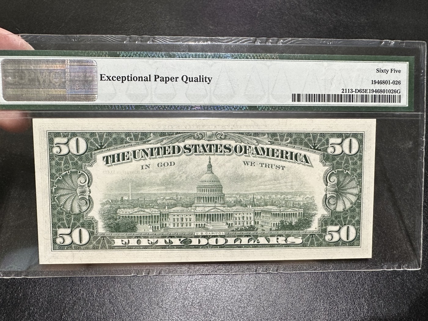 《外钞收藏家》第二百八十六期（连拍第三场） 1963年美国 50元 PMG65